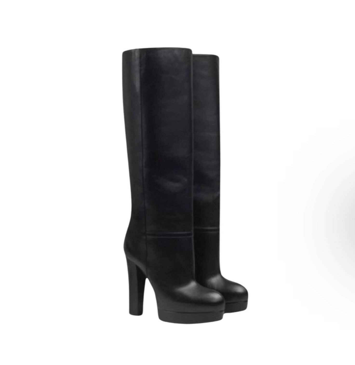Gucci Ribbed Leather platform knee boots - 2