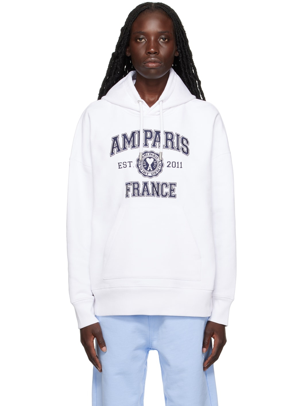 White Ami de Cœur Paris Hoodie - 1