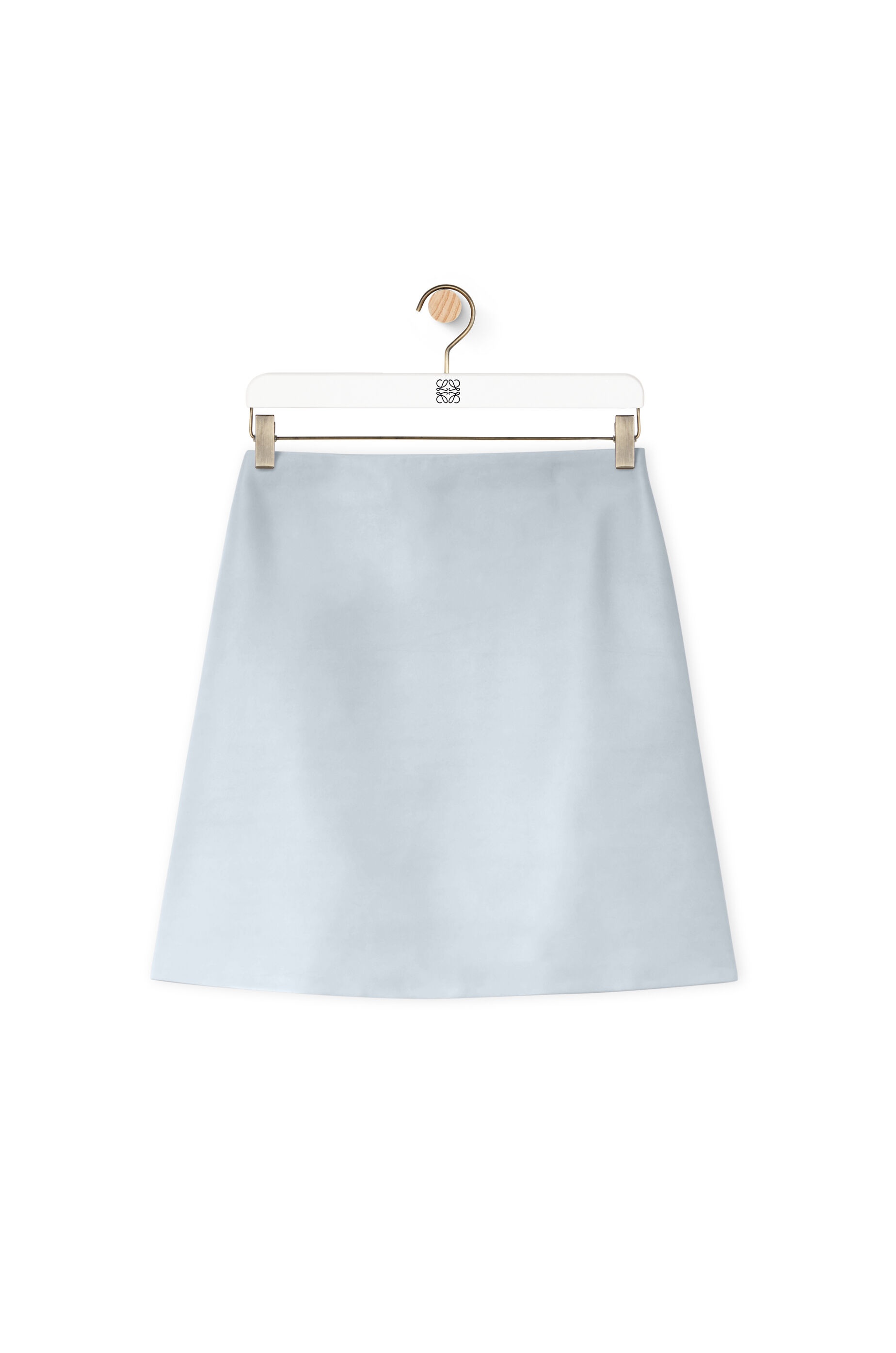 Reproportioned skirt in nappa lambskin - 1