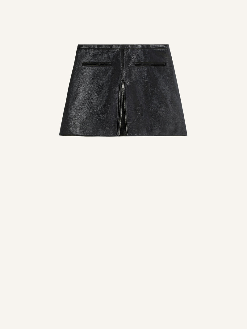 HERITAGE VINYL MINI SKIRT 1