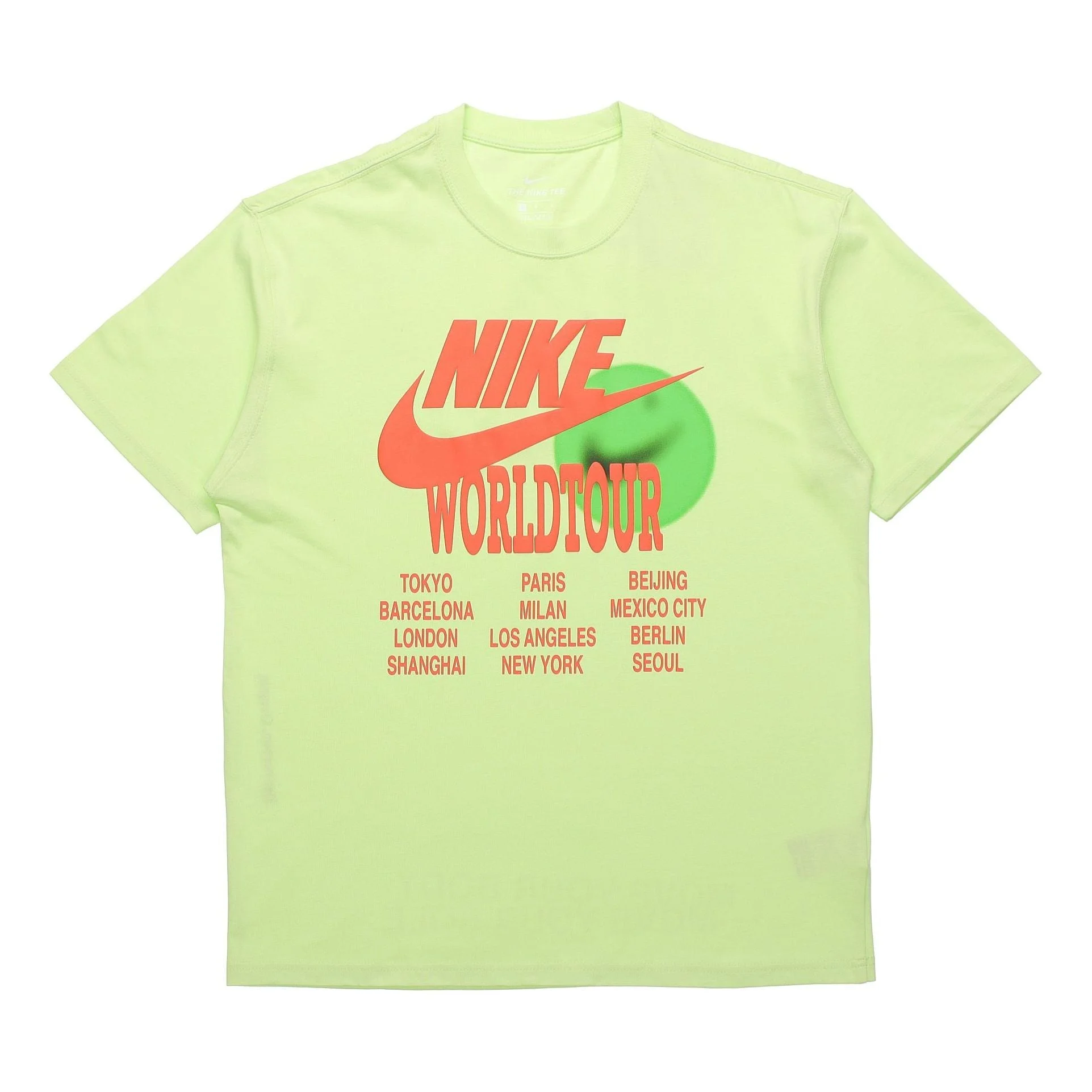 Nike Sportswear Sports Printing Pattern Short Sleeve Fluorescent Green DA0938-383 - 1