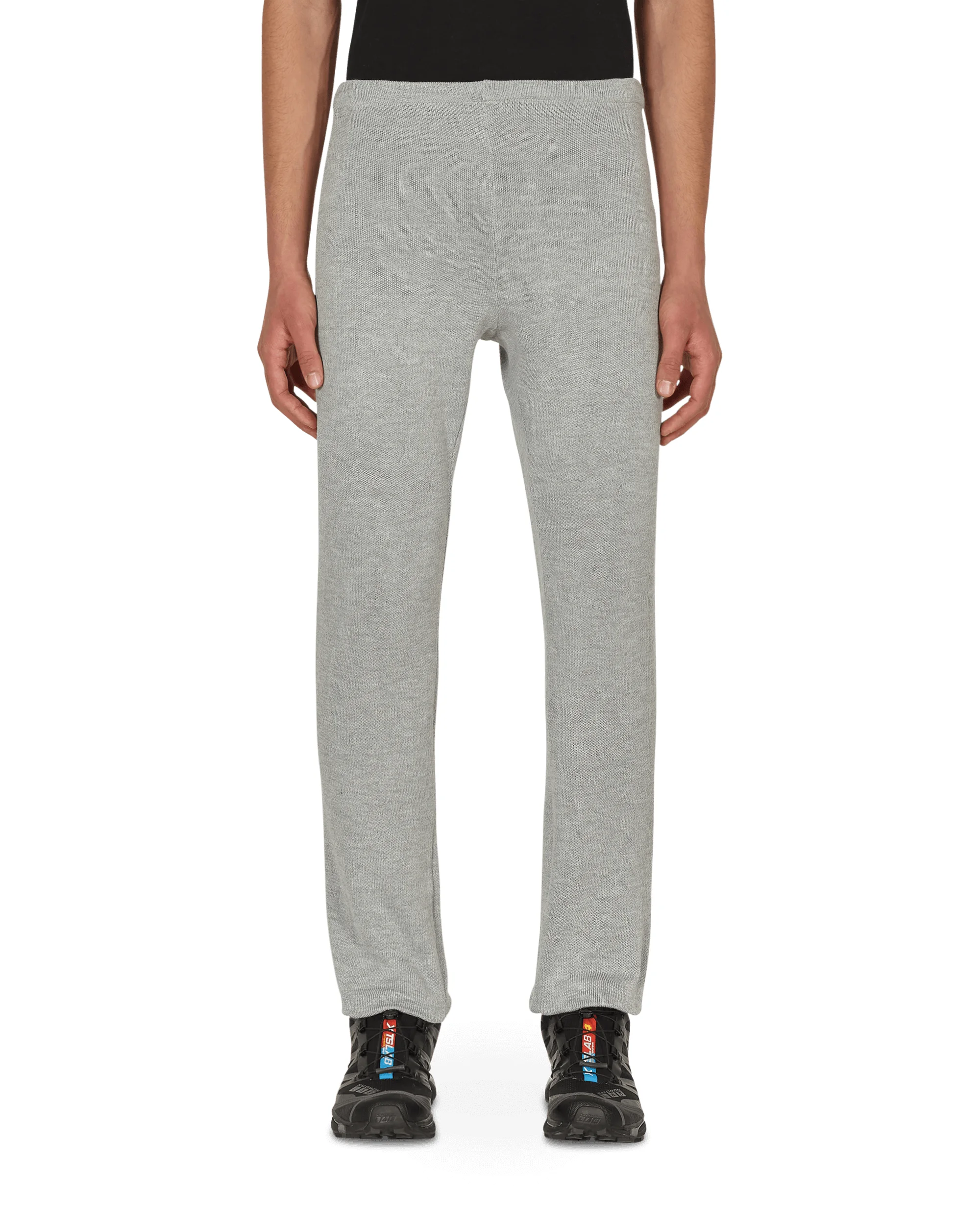 Knitted Underlayer Long Pants Grey - 1