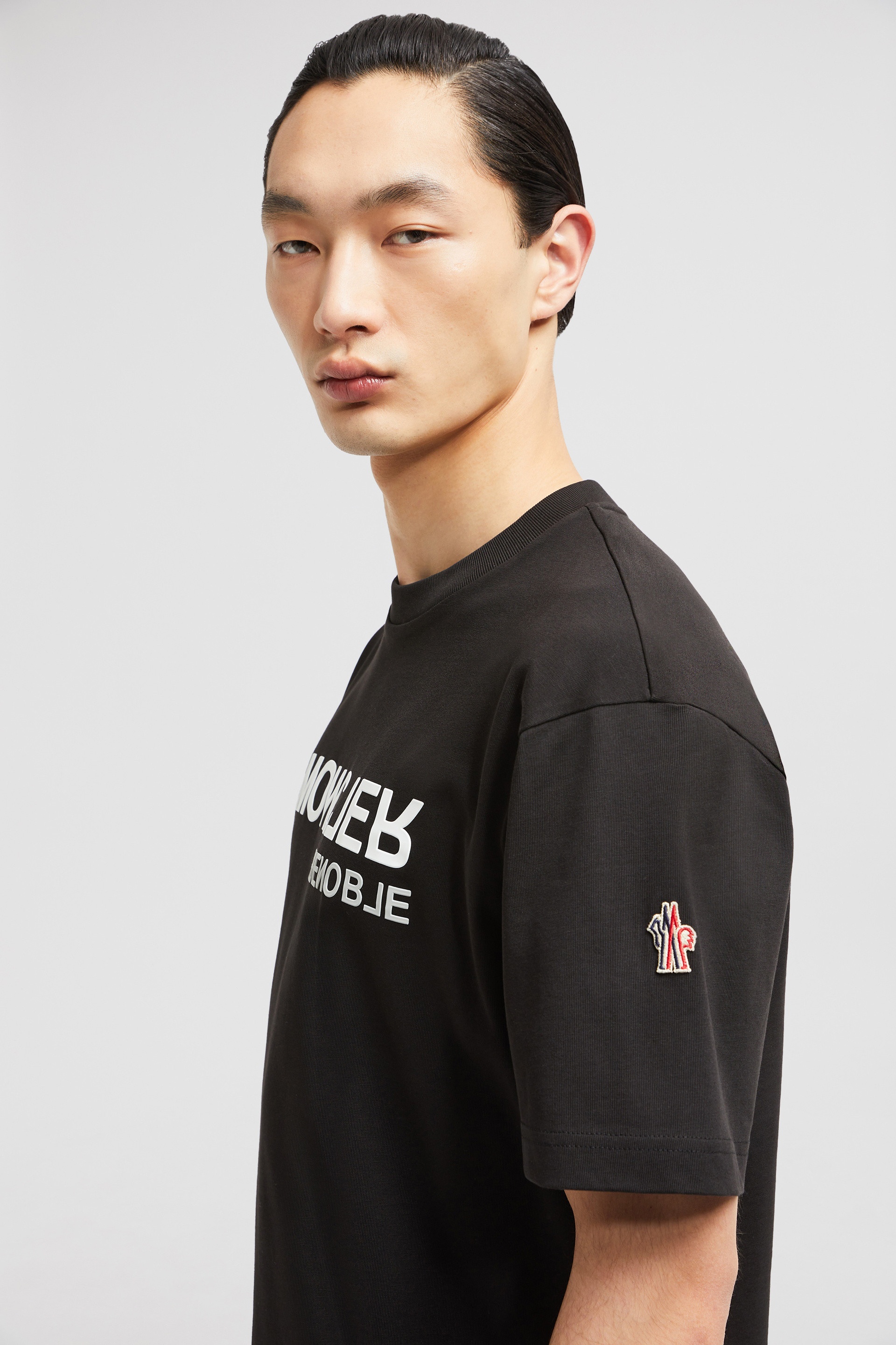Mirrored Logo Cotton T-Shirt - 4