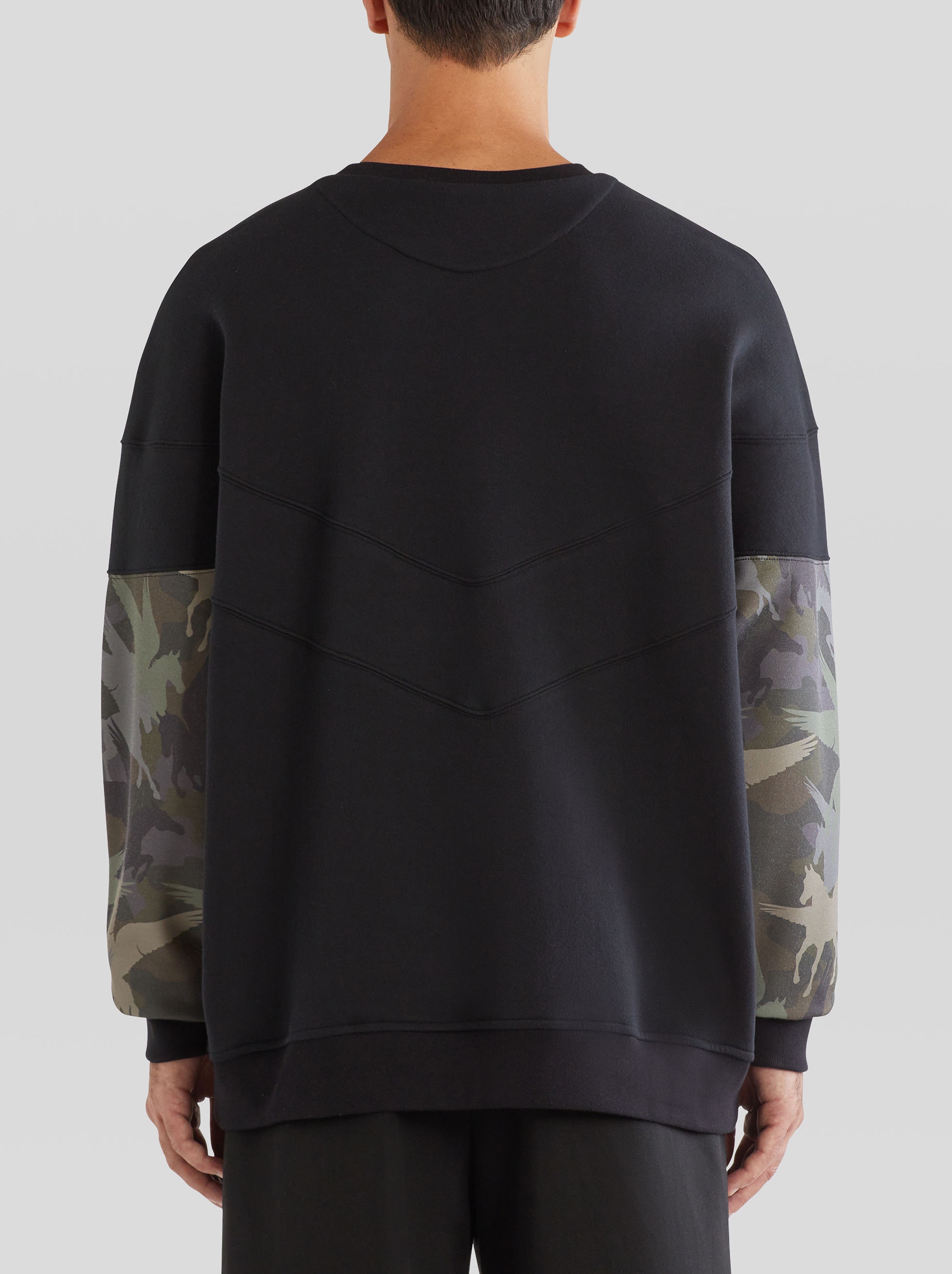 PATCHWORK JERSEY SWEATSHIRT WITH ETRO CUBE LOGO - 4