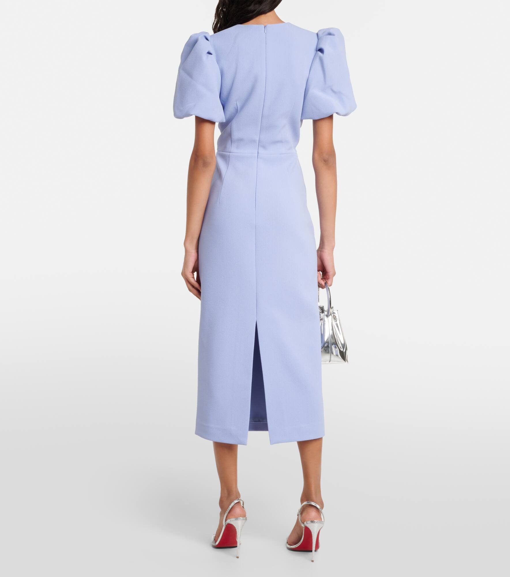 Bridal Annabelle bow-detail midi dress - 3