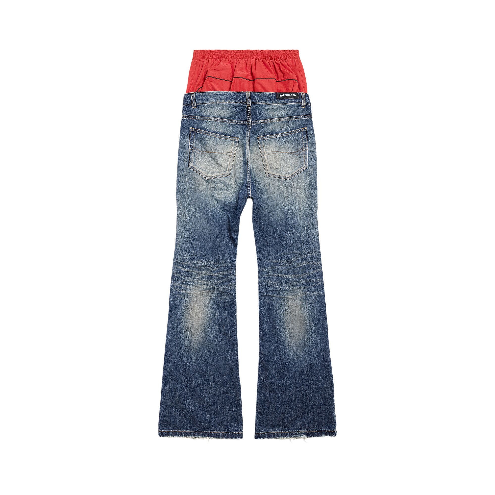 Balenciaga Layered Jeans 'Whisker' - 2