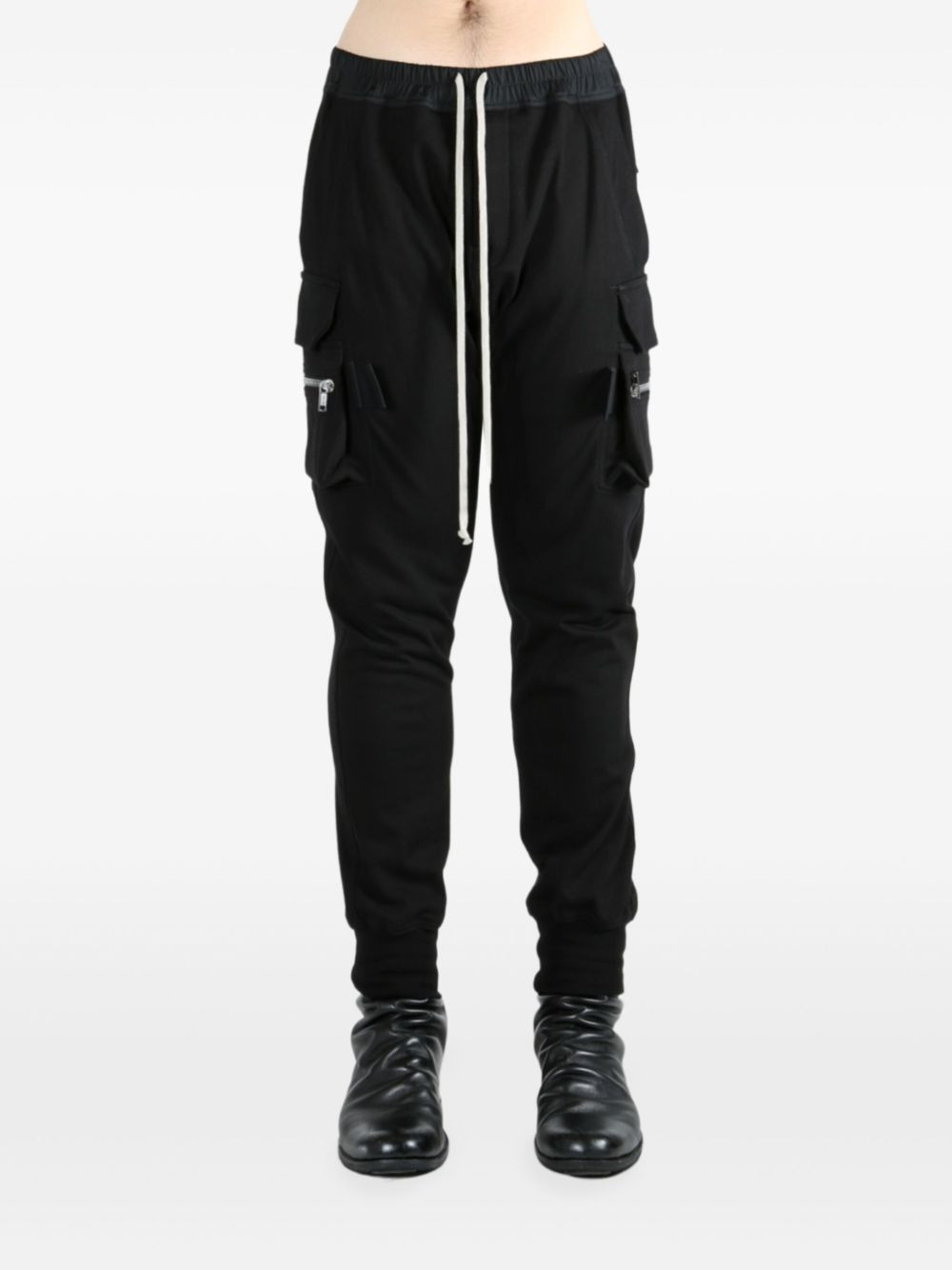 zip-pocket drawstring trousers - 2