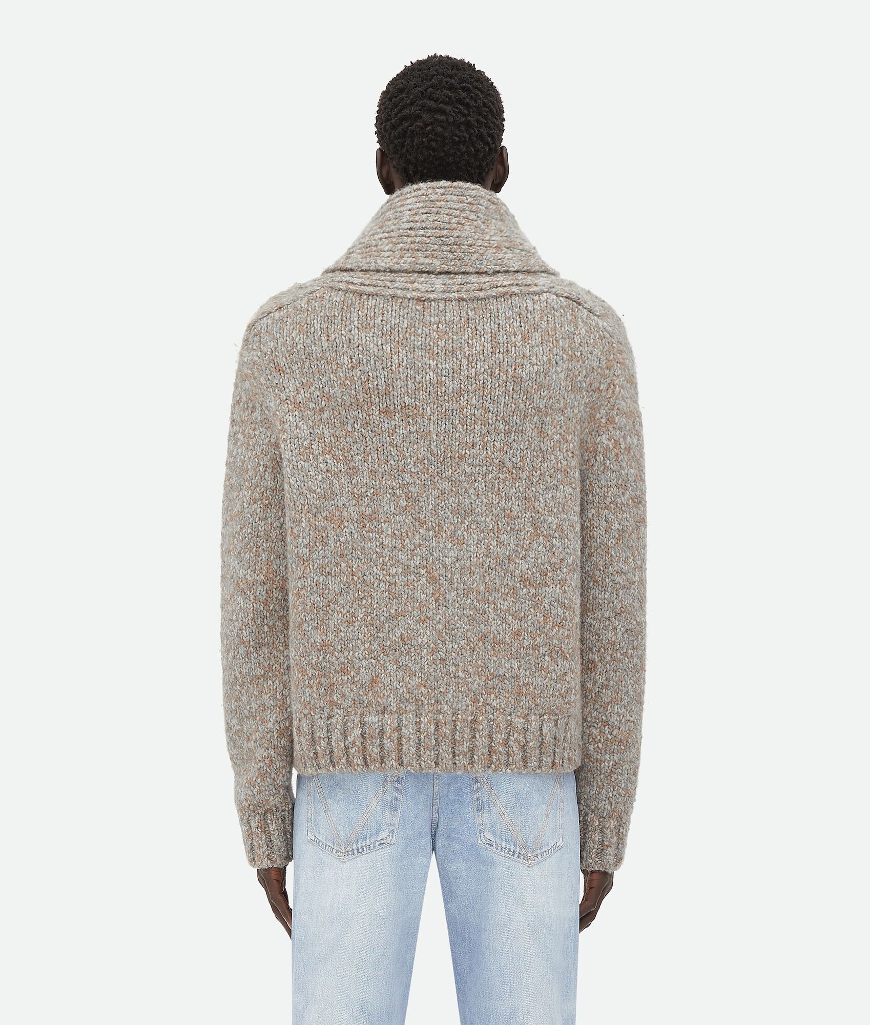 Alpaca Shawl Collar Sweater - 3