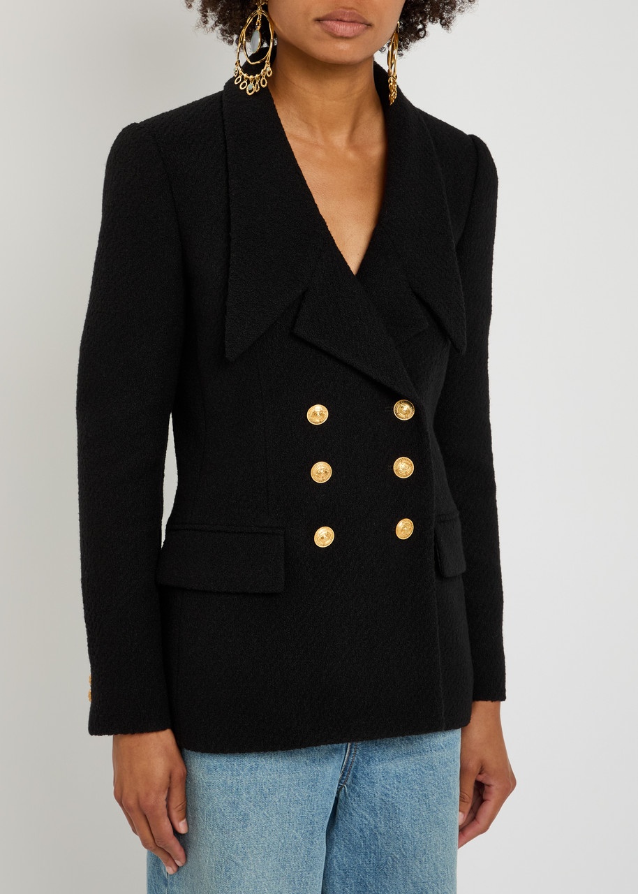 Chloe Double-breasted Bouclé Wool-blend Blazer - 2