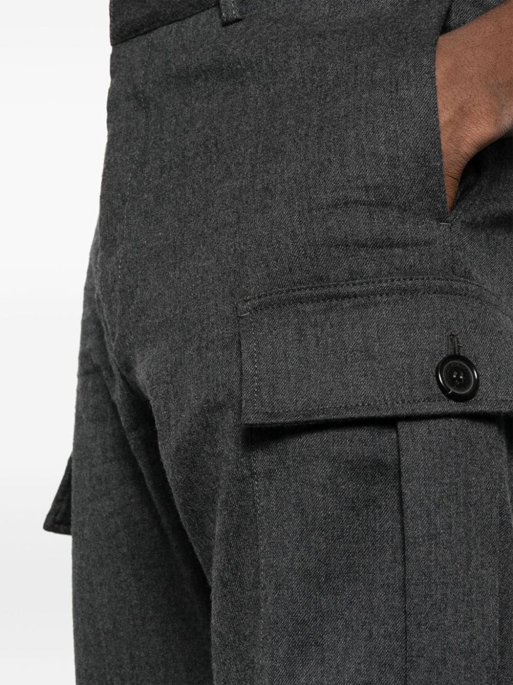mÃ©lange felted cargo trousers - 5