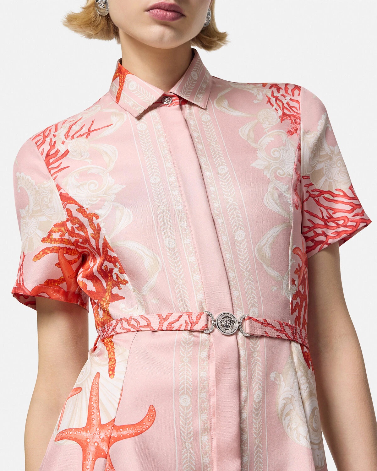 Barocco Sea Silk Shirt Dress - 3