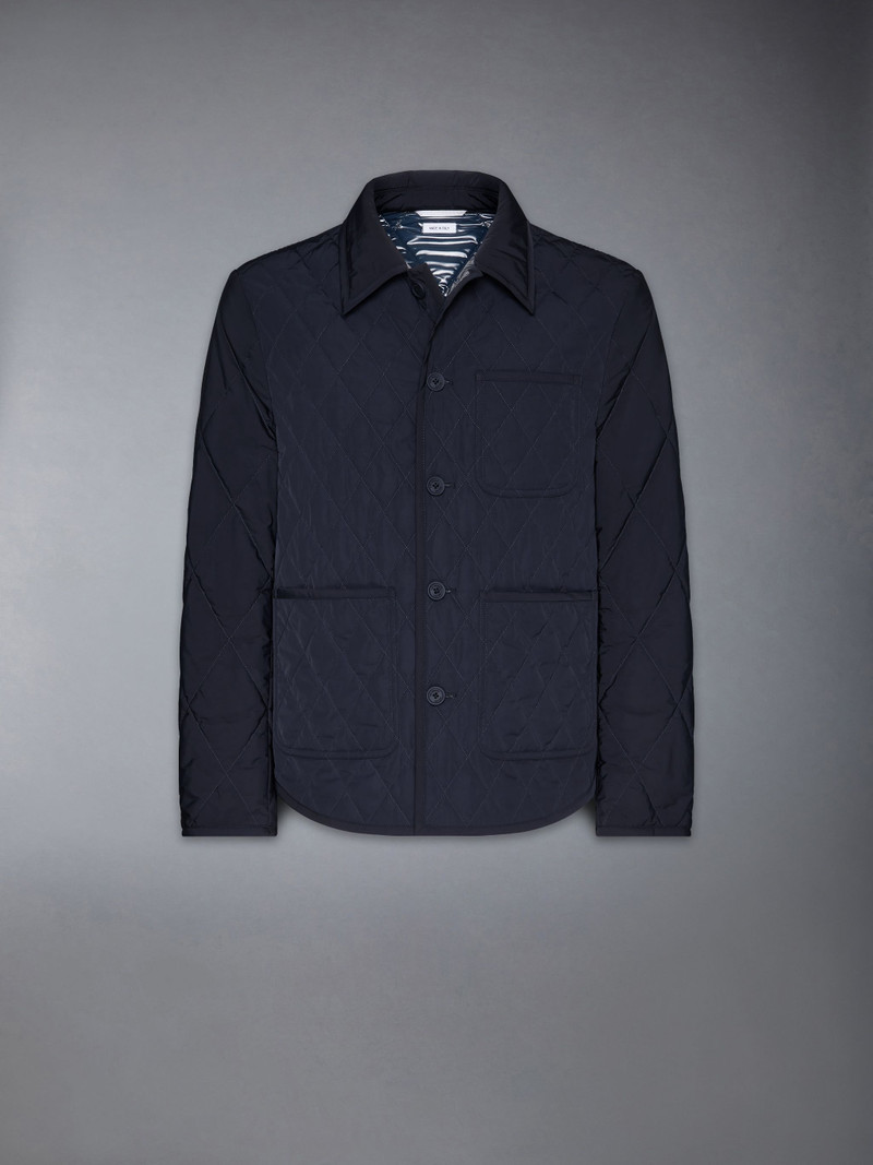 Poly Twill Quilted Applied Pockets and Self Tipping Shirt Jacket 7