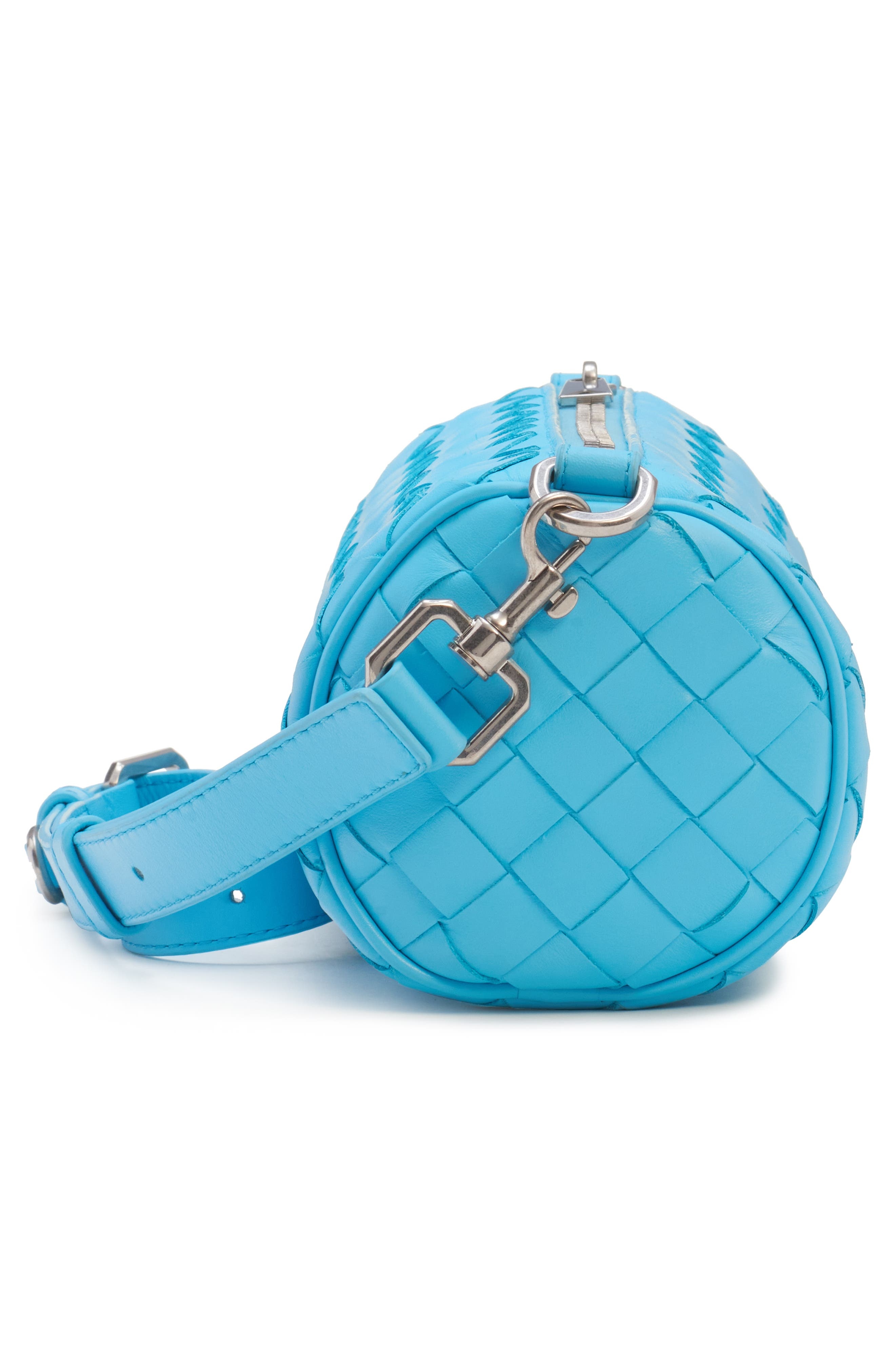 Bottega Veneta Mini Intrecciato Leather Barrel Bag in Dip/Silver at Nordstrom - 5