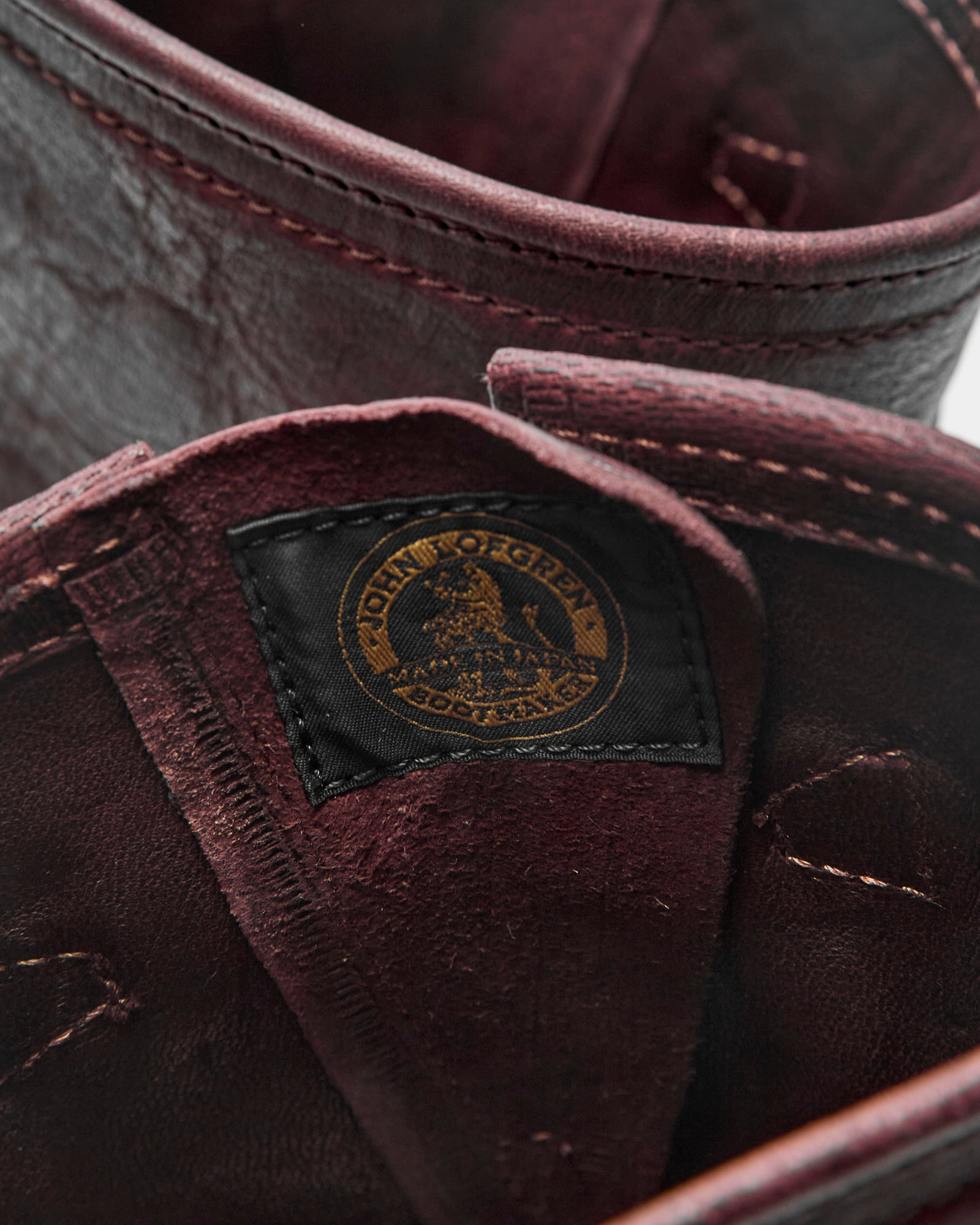 Wabash Engineer Boot in Burnt Burgundy Deerskin - 9