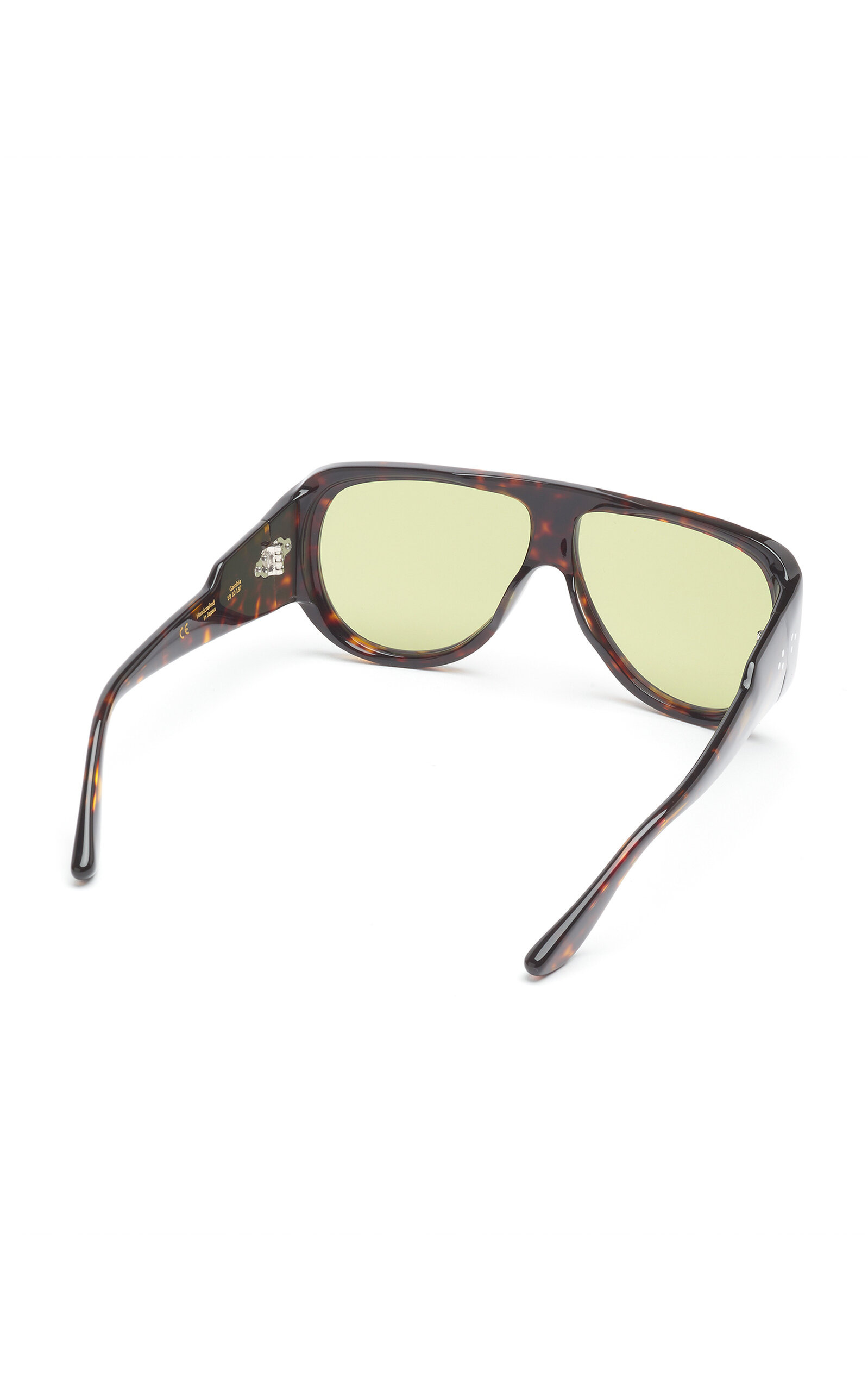 Gambia Aviator-Frame Acetate Sunglasses brown - 4