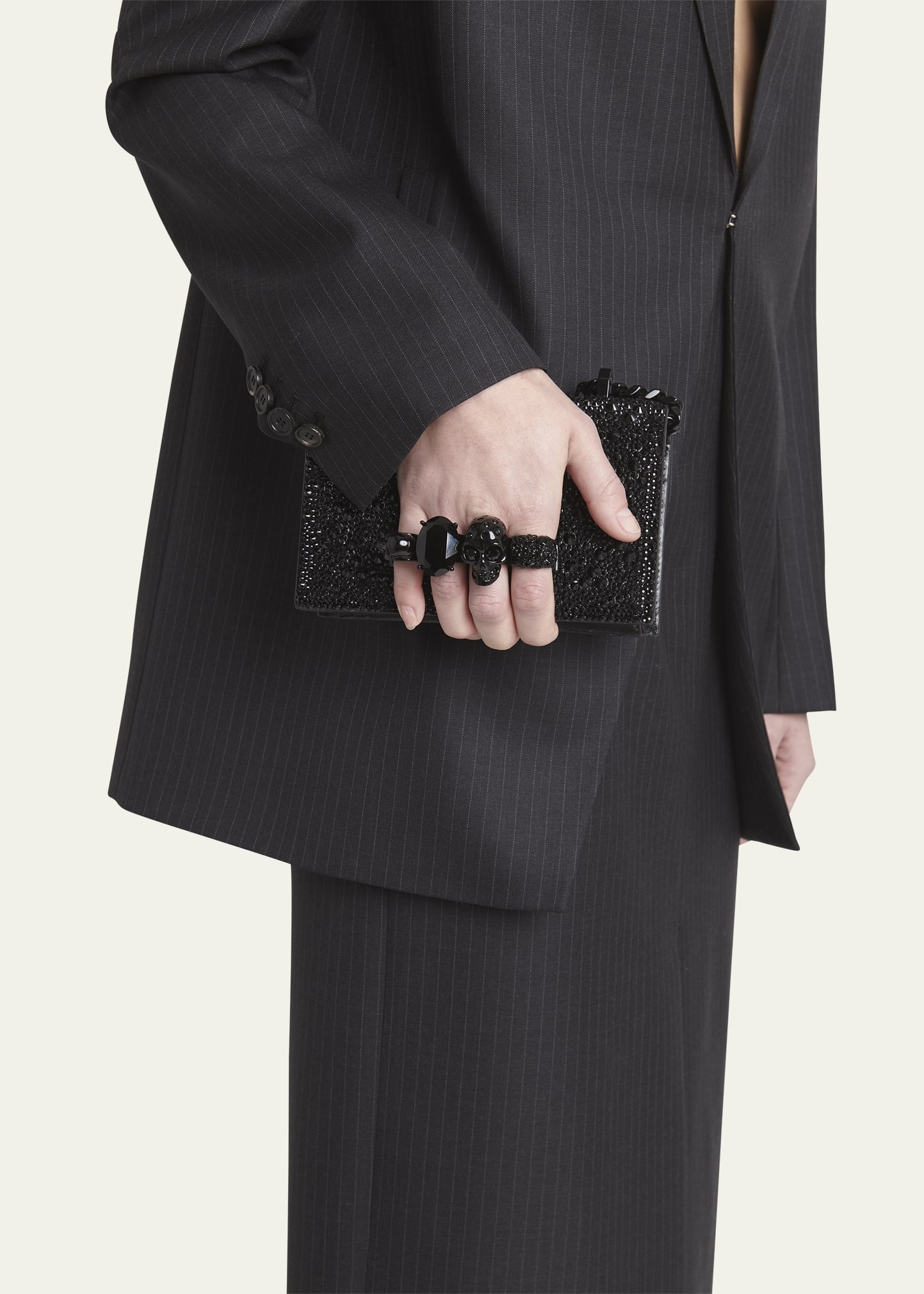Mini Skull Jewel Chain Shoulder Bag - 2