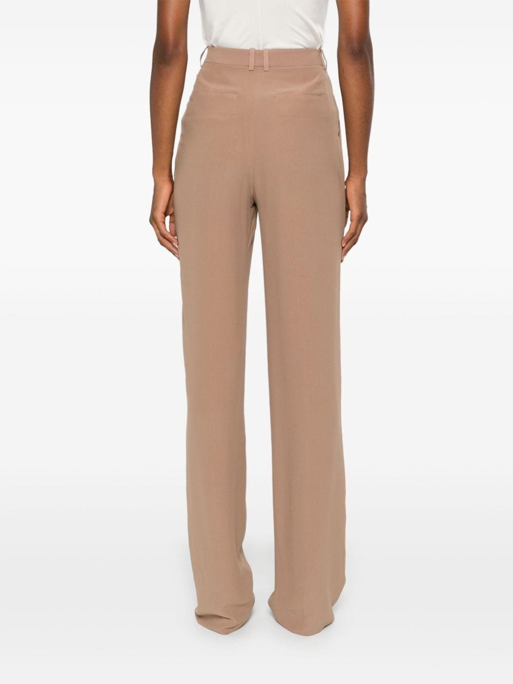 silk crepe trousers - 4