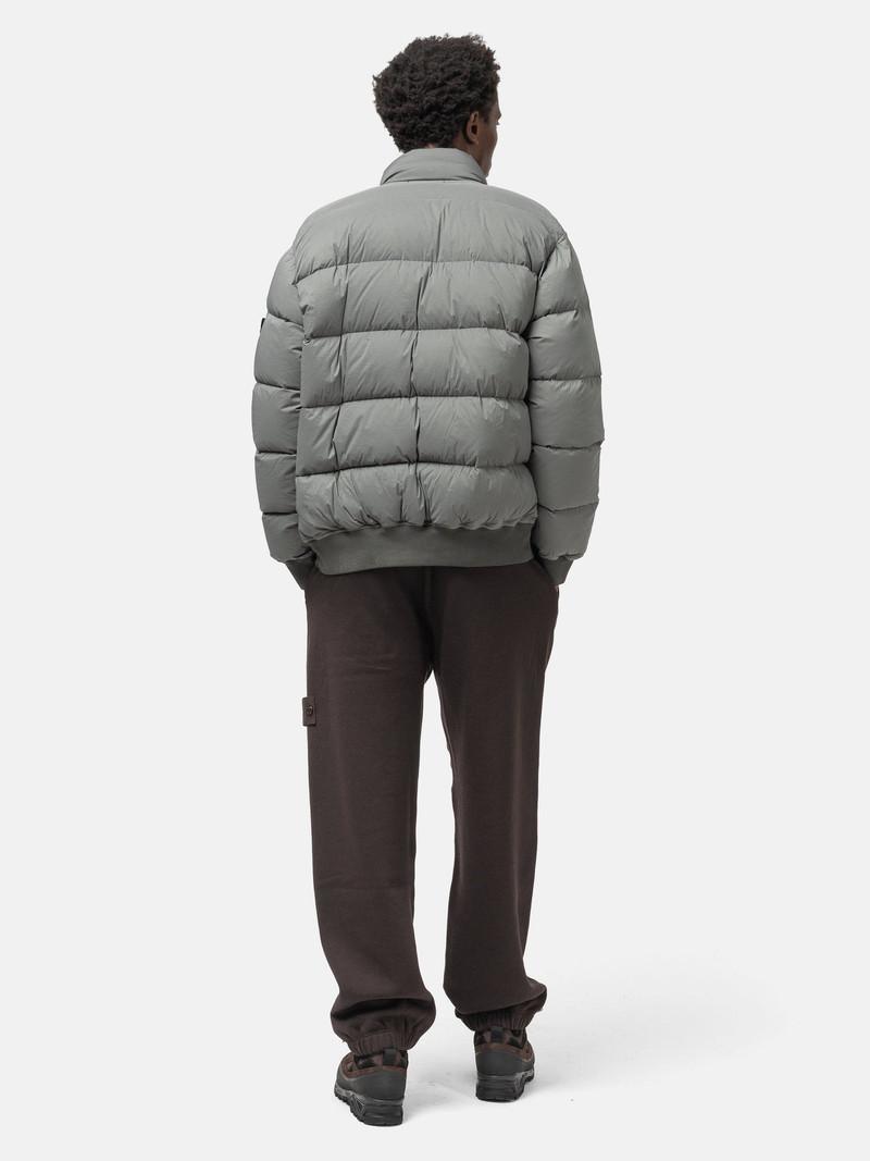 Quilted Shell Down Bomber Jacket Cement 3