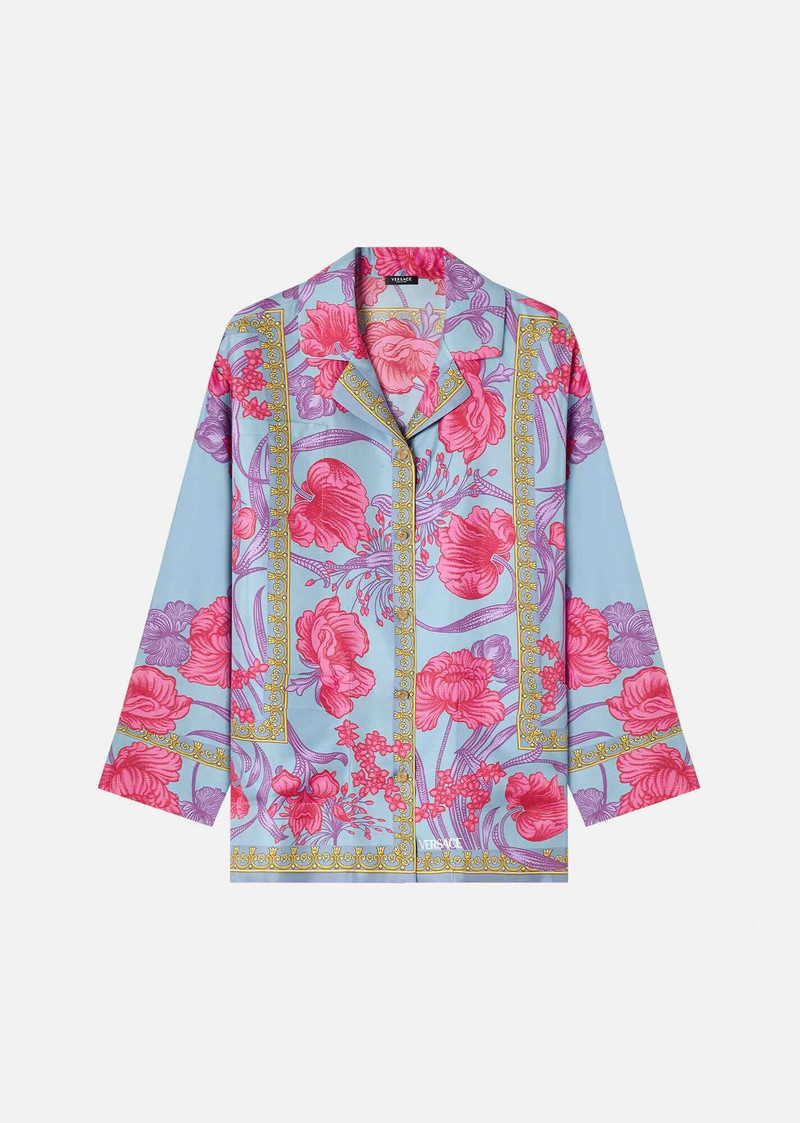 Acid Bouquet Silk Overshirt 1