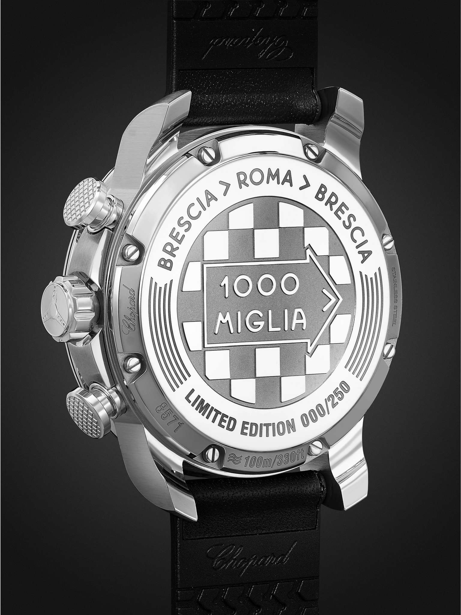 Mille Miglia 2021 Race Edition Limited Edition Automatic Chronograph 44mm Stainless Steel and Leathe - 5