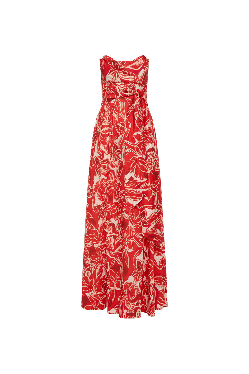 Alloure Strapless Maxi Dress 1