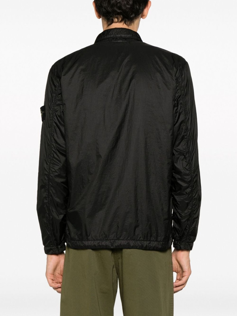 Compass-motif shirt jacket 4