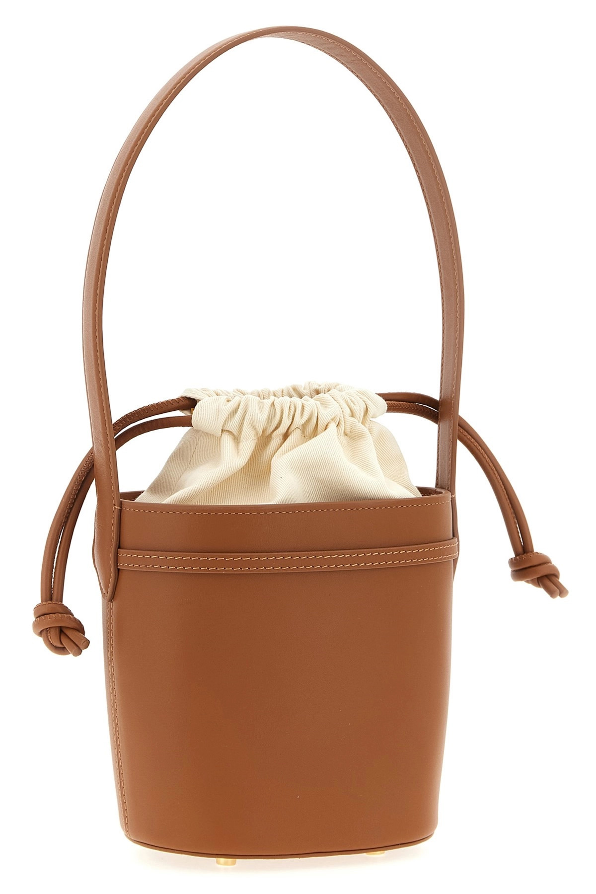 'Brown leather shoulder bow bag' shoulder bag - 3
