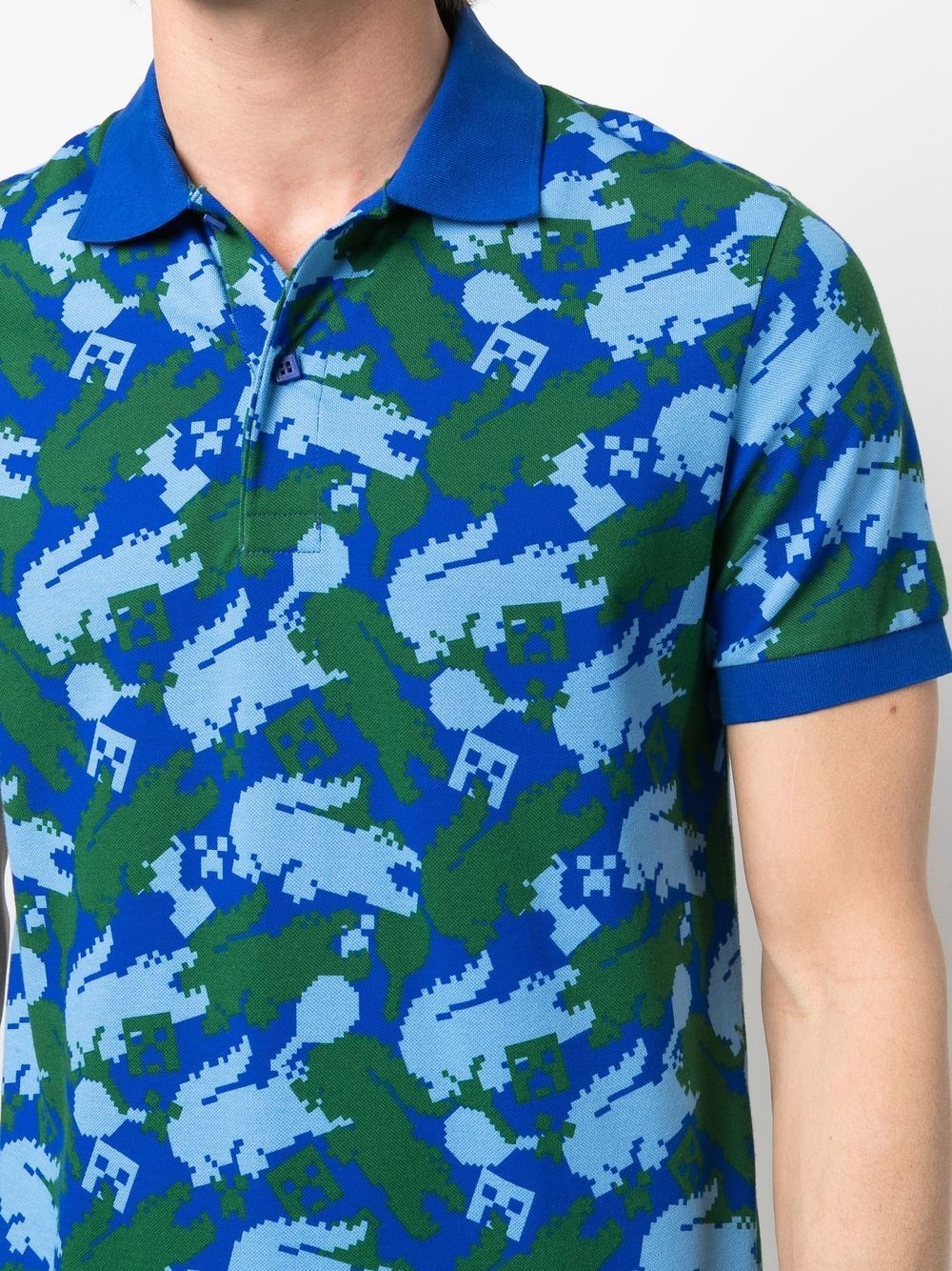 Minecraft graphic-print polo shirt - 6