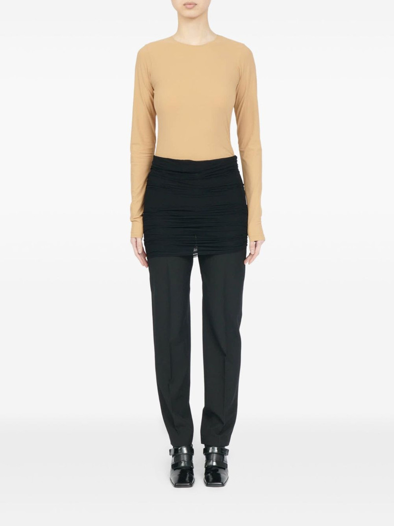 MM6 Maison Margiela draped-layer trousers outlook