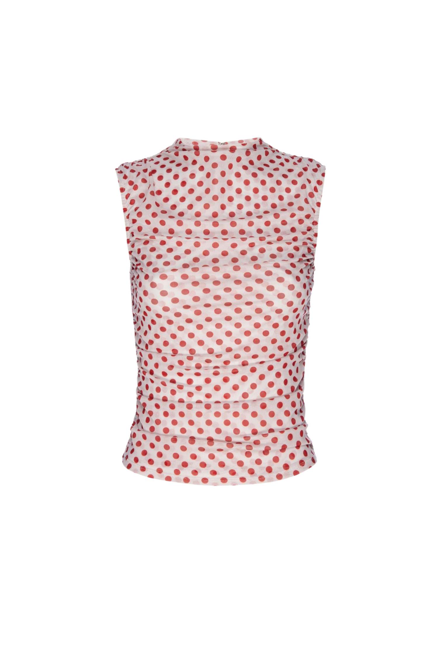 CAM TOP - WHITE POLKA DOT - 2