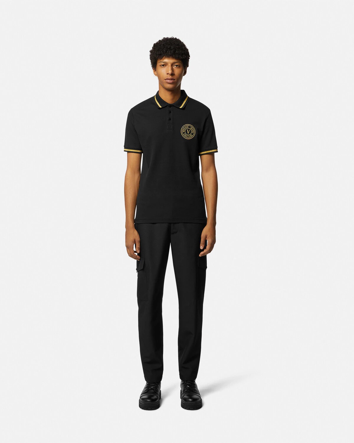 V-Emblem Polo Shirt - 2