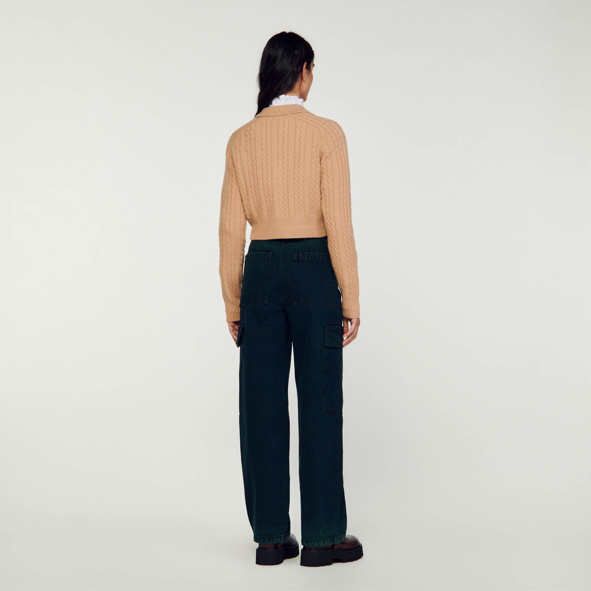 CROPPED KNITTED CARDIGAN - 6
