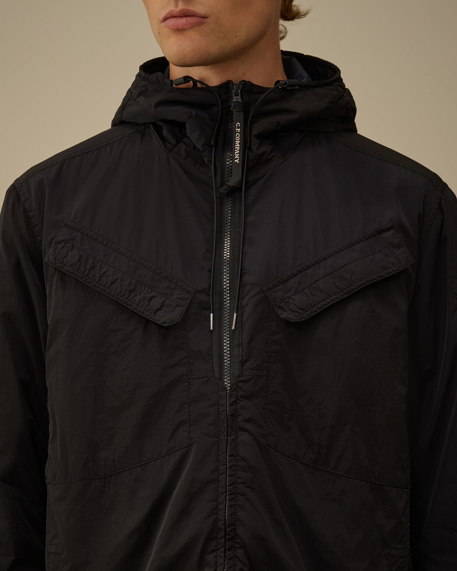 Chrome-R Hooded Zipped Overshirt - 5