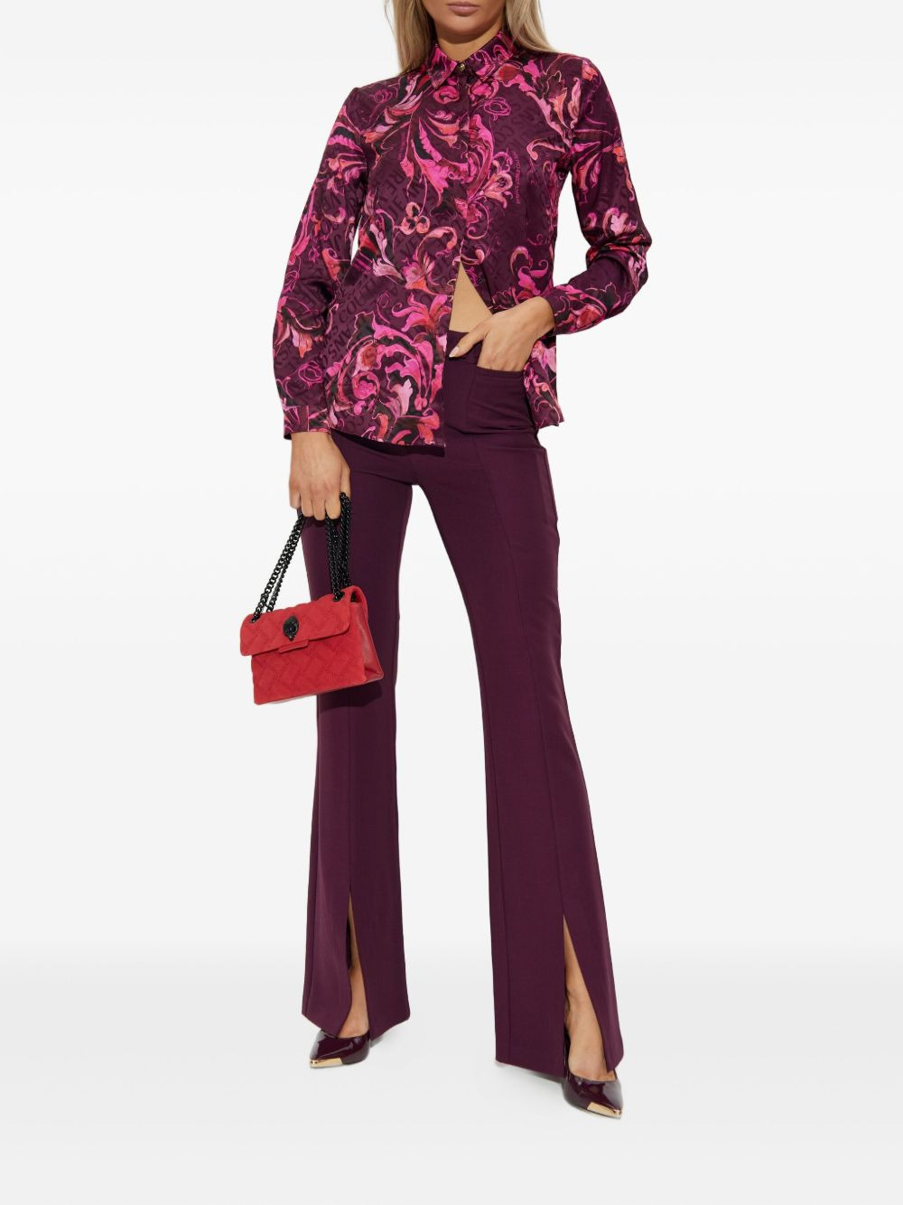 baroque-print long-sleeve shirt - 2