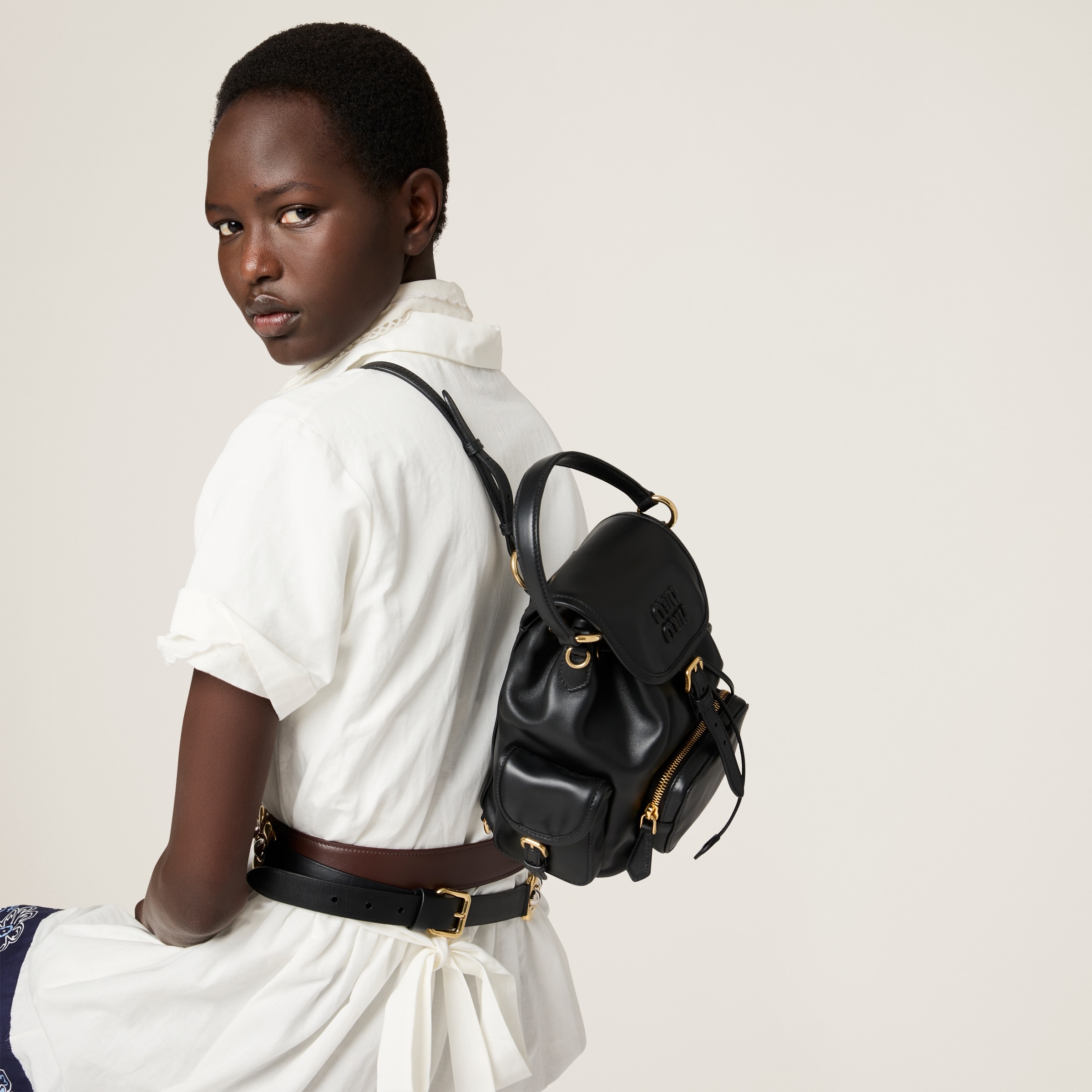 Leather backpack - 8