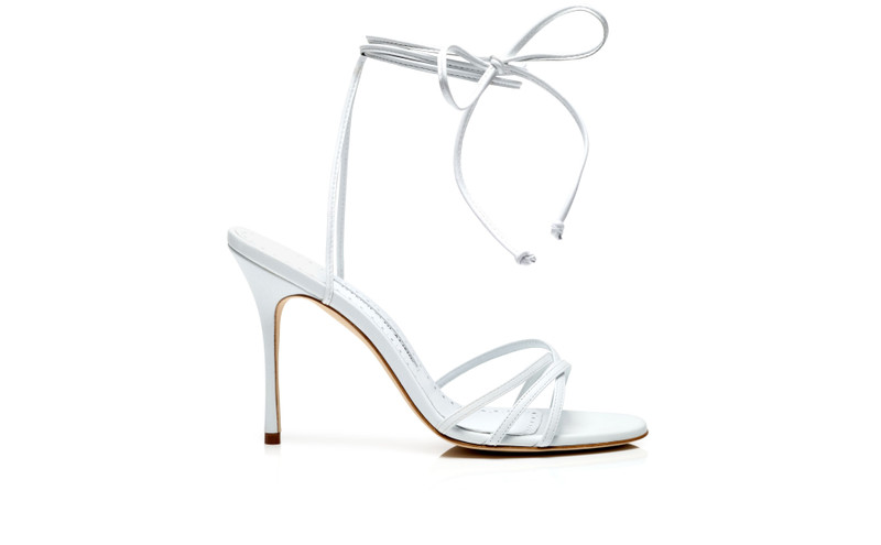 White Nappa Leather Sandals - 1