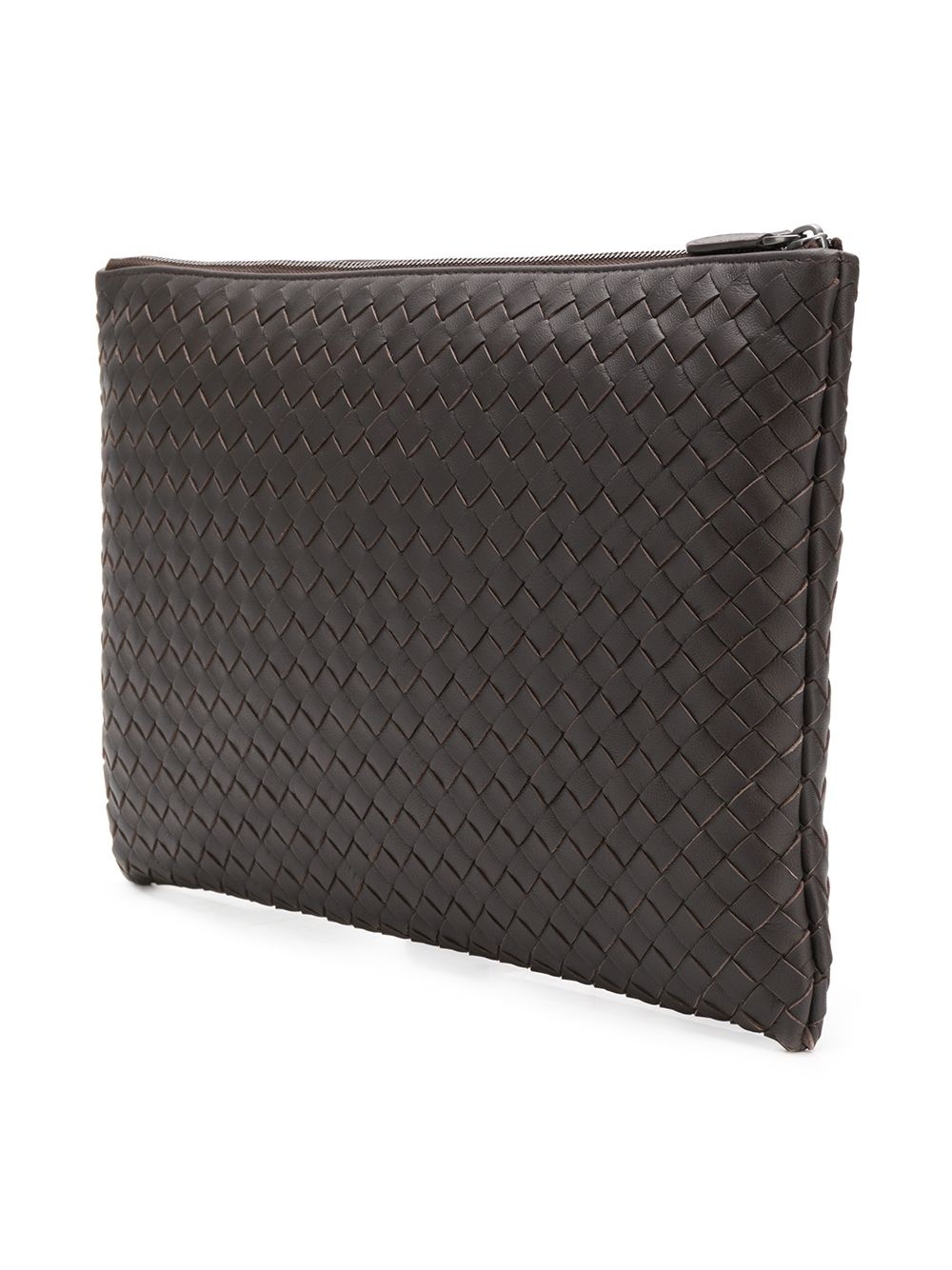 large intrecciato weave pouch - 3