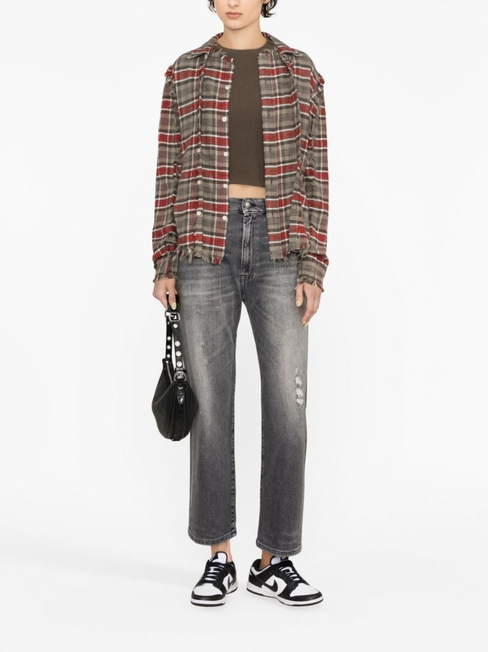 cropped boyfriend jeans - 2