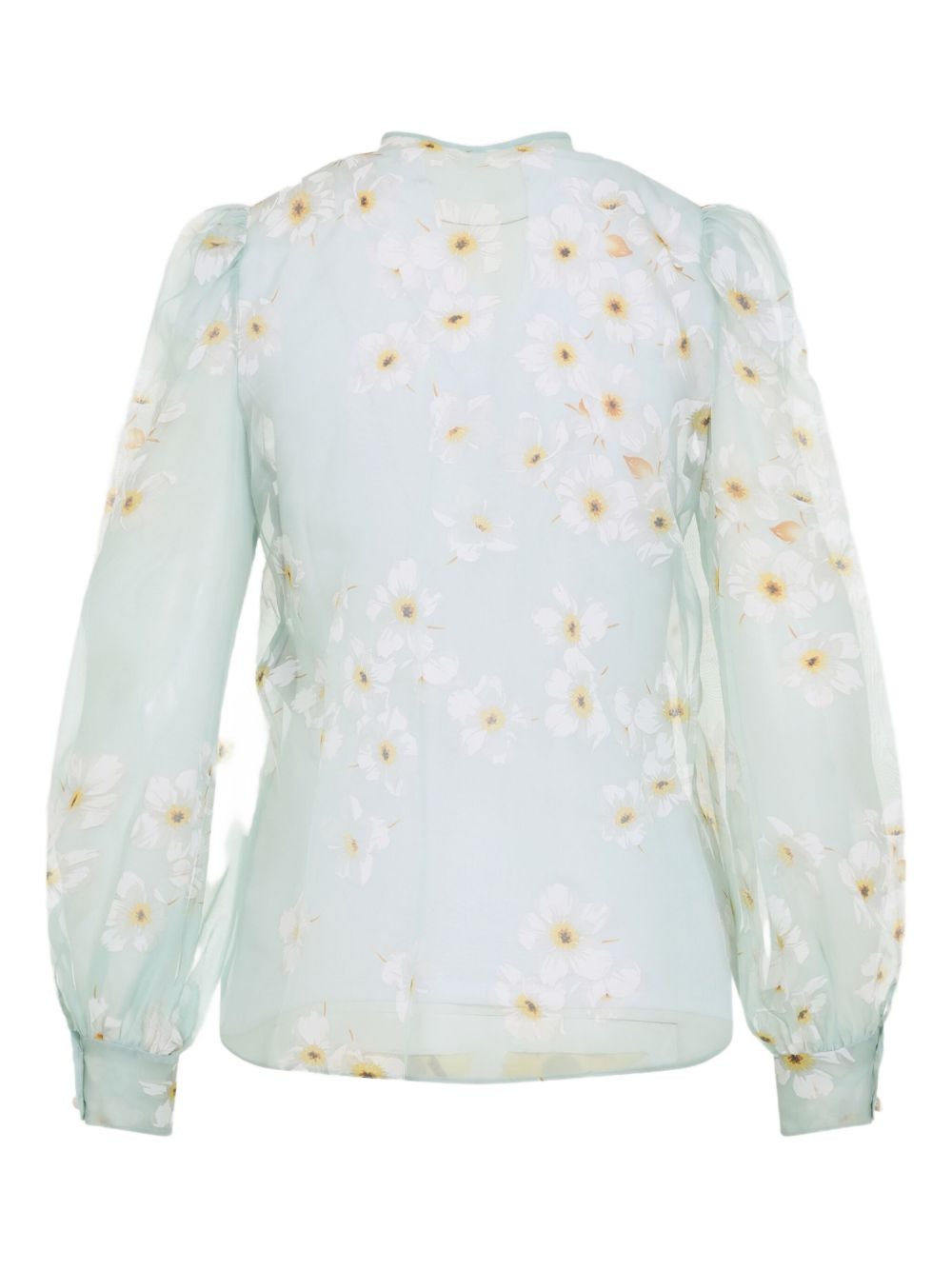 ruffled floral-print shirt - 2