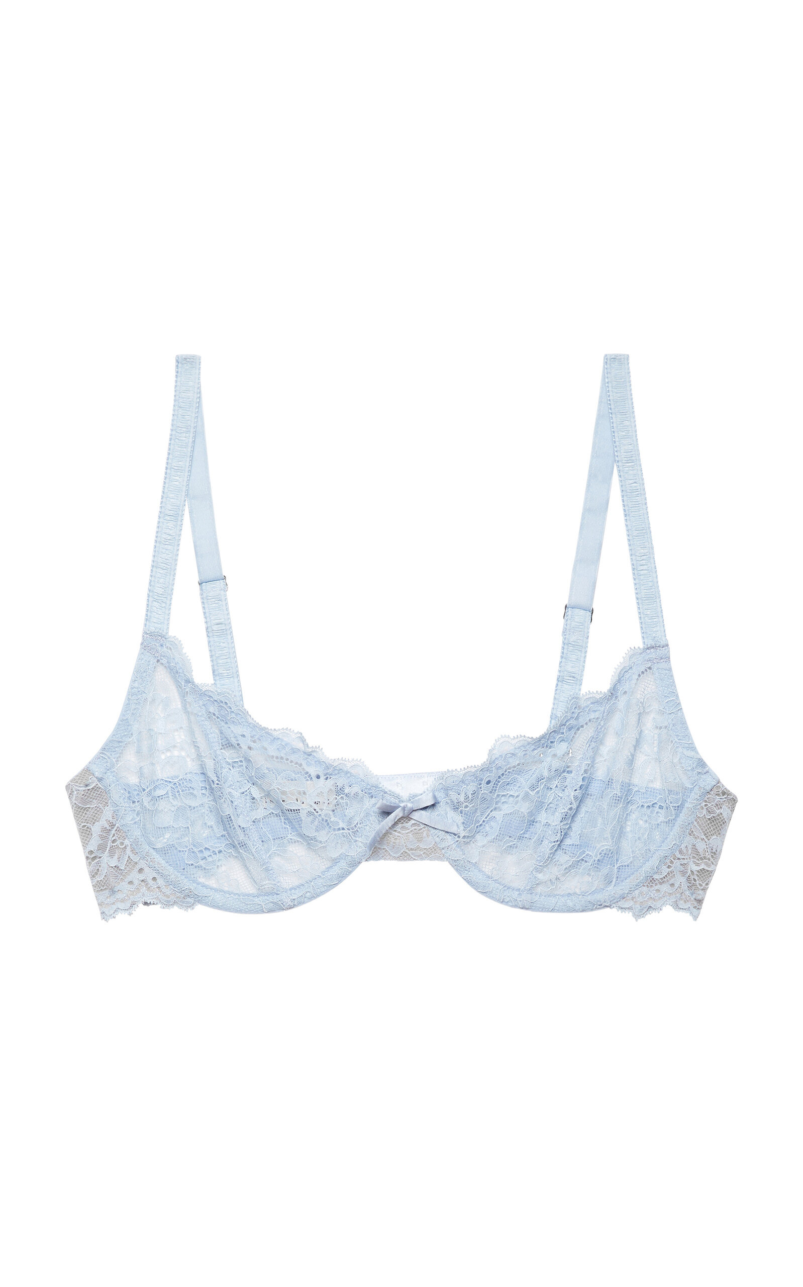 Bianca Lace Balconette Bra light blue - 1