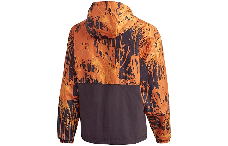 adidas originals Tlm 02 Wb Flame Colorblock Stand Collar hooded Casual Sports Jacket Orange GD5803 - 4