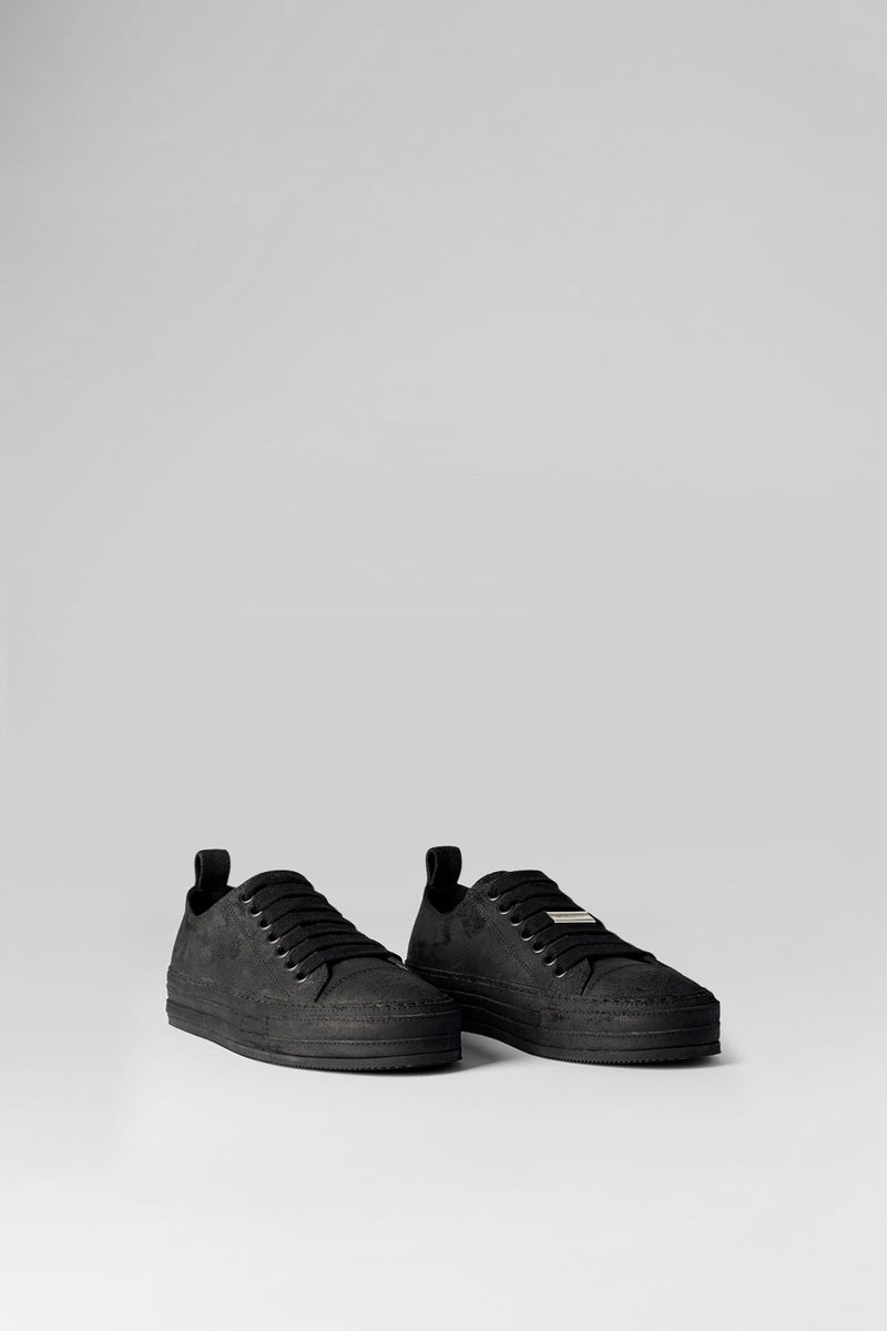 Gert Low Top Sneakers Crosta Painted Black - 1
