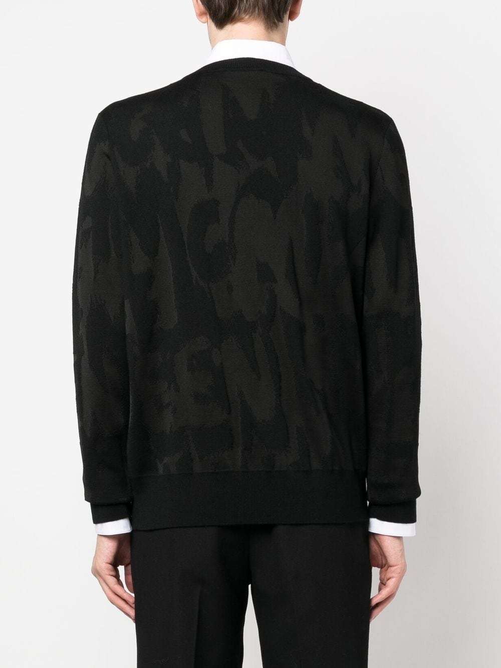 logo-print crew-neck sweater - 4