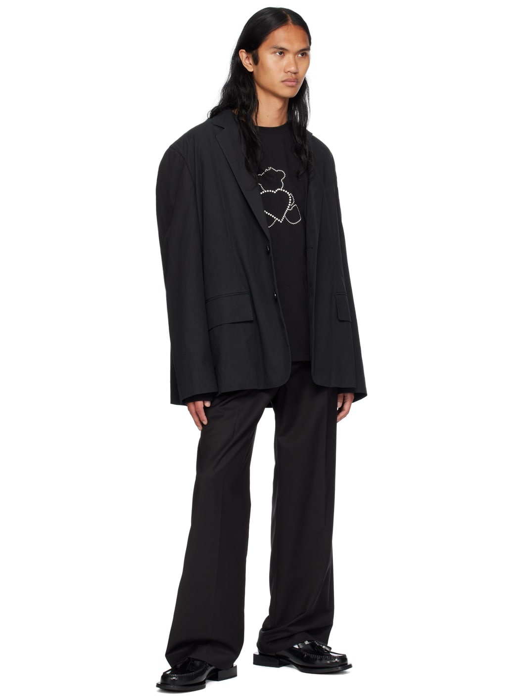 Black Logo Trousers - 4