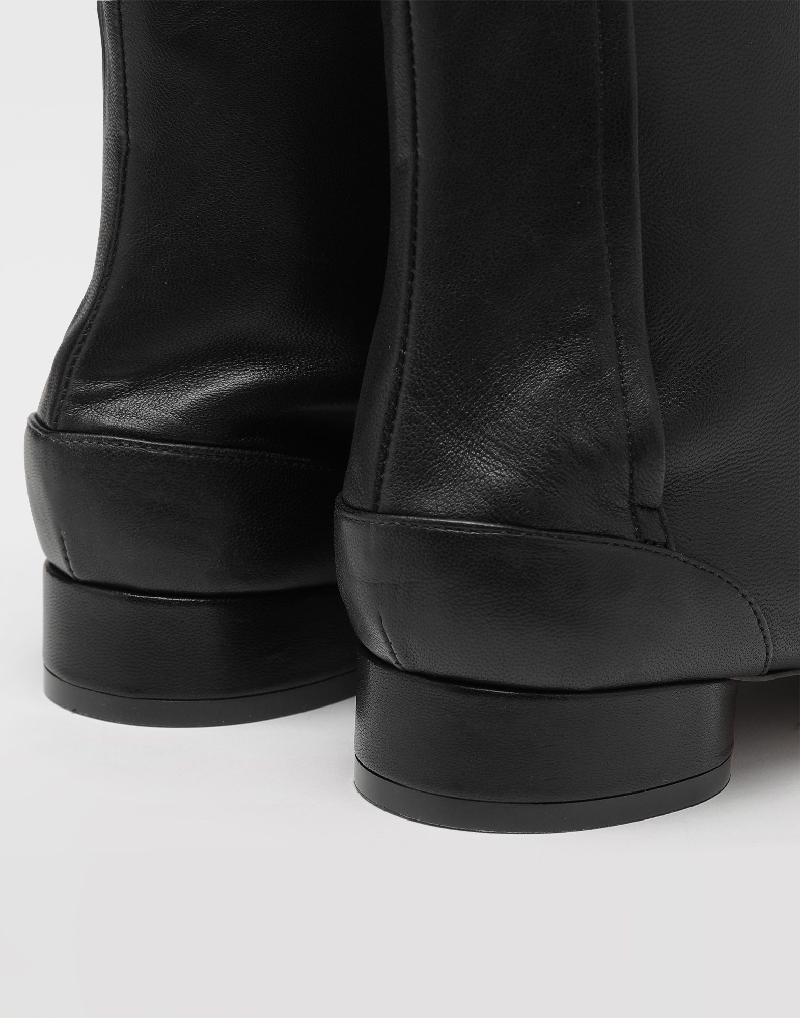 4-stitches leather ankle boots - 6