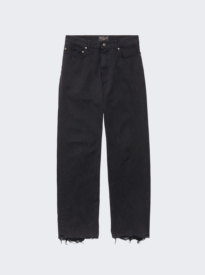 Mid Rise Jeans Peach Pitch Black 1