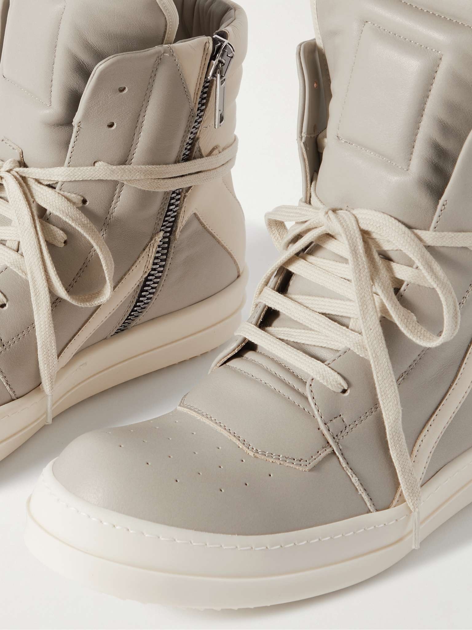 スニーカー Rick Owens / Mega Geobasket leather high-top sneakers Rick Owens Men's Mega Geobasket Leather High-Top Sneakers