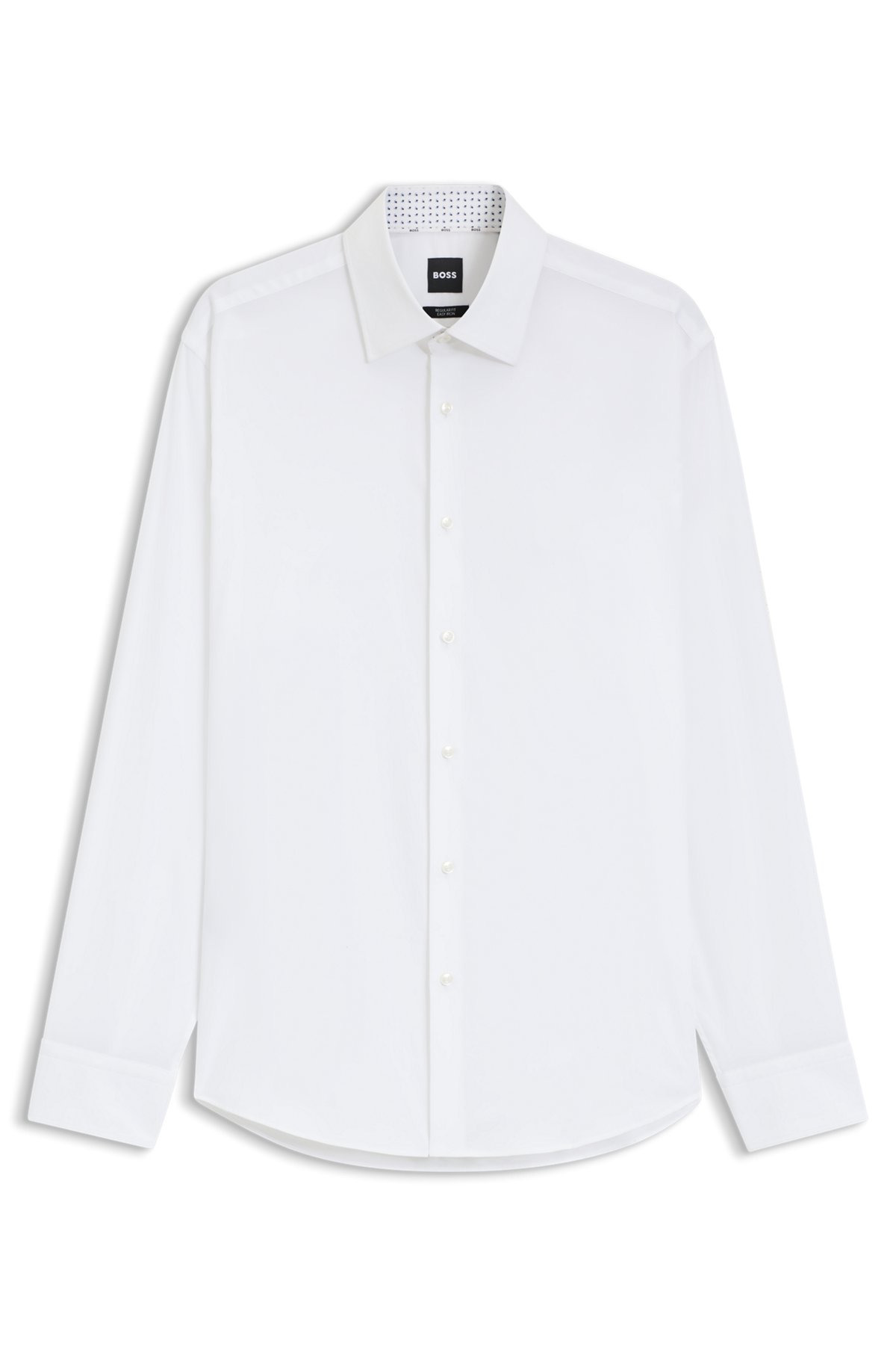 REGULAR-FIT SHIRT IN EASY-IRON STRETCH-COTTON POPLIN - 1