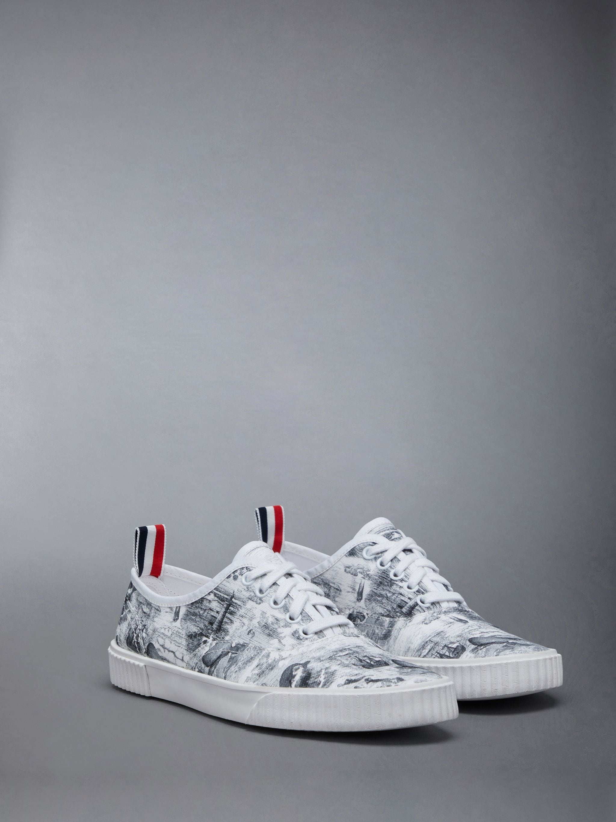 Thom Browne Nautical Toile Canvas Heritage Sneaker | REVERSIBLE