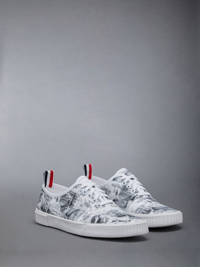 Thom Browne Nautical Toile Canvas Heritage Sneaker outlook